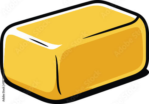 Cute cartoon a illustrator vector butter