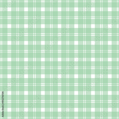 Pastel tablecloth gingham. Seamless vector plaid pattern suitable for fashion, interiors and Easter decor.