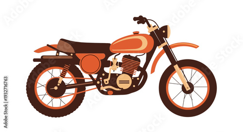 Vintage Motorcycle Illustration