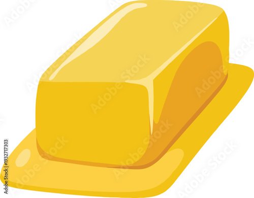 Cute cartoon a illustrator vector butter
