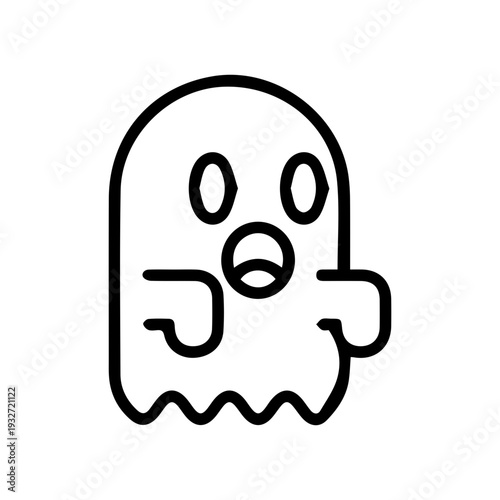 Surprised Ghost Illustration