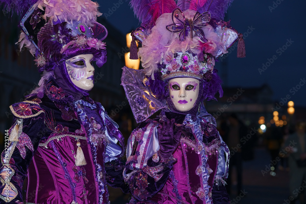 Obraz premium Venice Carnival masks 2026