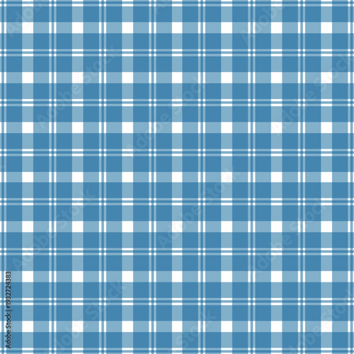 Pastel tablecloth gingham. Seamless vector plaid pattern suitable for fashion, interiors and Easter decor.