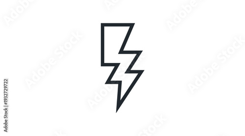 Simple lightning bolt icon