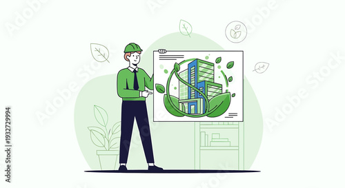 Green Architect Presents Sustainable Building Design with Eco-Friendly Elements