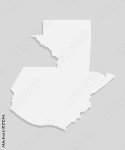 Map Guatemala, template American outline country