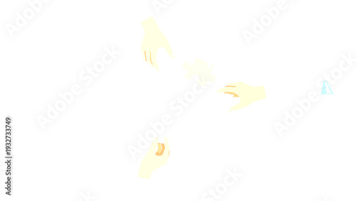 Hands Assembling Puzzle Pieces Together.