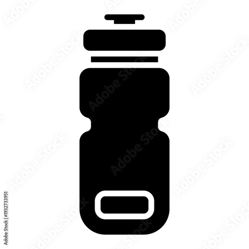 Water Bottle Football Soccer Glyph Icon