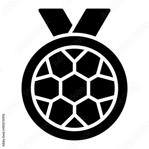 Top Score Football Soccer Glyph Icon