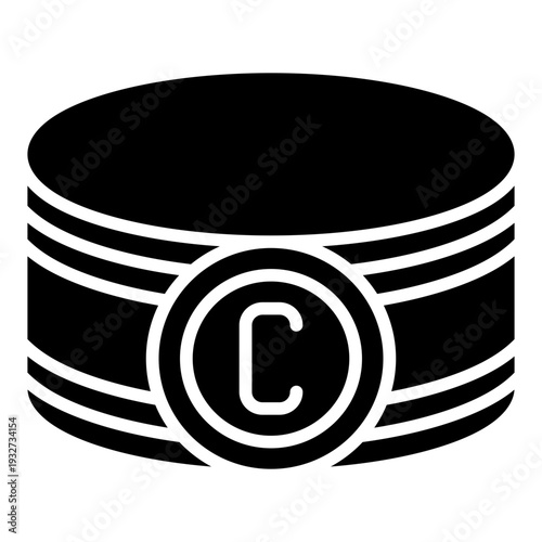 Captain Band Football Soccer Glyph Icon