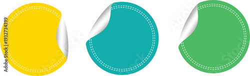 Three colorful wax seals on a white background