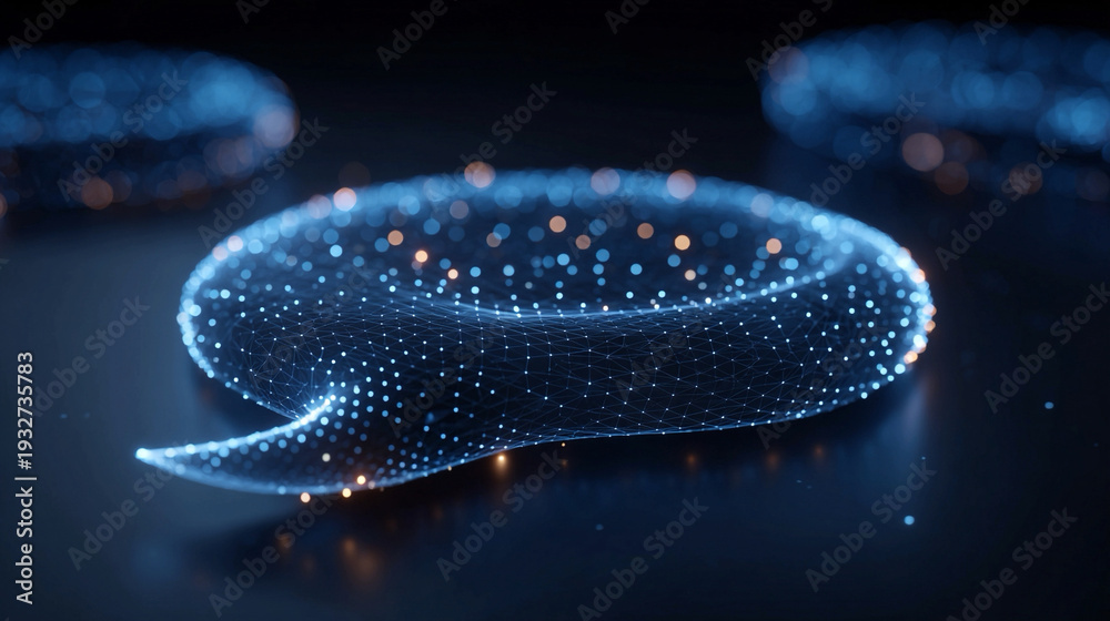 Obraz premium AI driven conversational intent continuity technology concept with semantic drift analytics and fidelity background