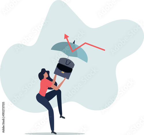 Economic recovery from COVID-19 crisis, business protection or stock market bounce back from recession concept.person's life situation and his activities.