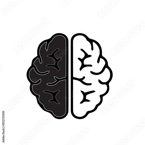 Dual Brain Hemisphere Icon
