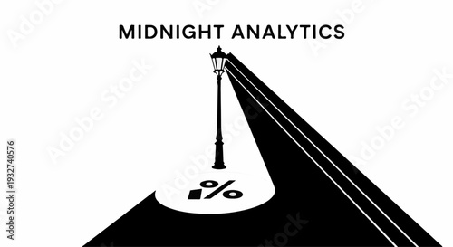 Illuminated path to financial insight with a guiding light