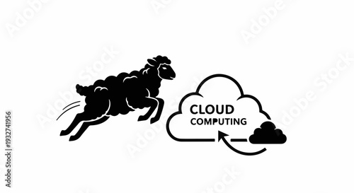 Agile sheep leaps into cloud computing concept