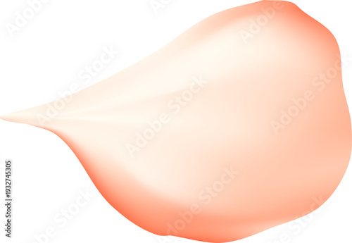 Tender spring red coral flower flow. Aroma of cherry blossoms. Floral air vortex. Magic spring dust petals splash. Design for gift, card, package. Vector illustration.