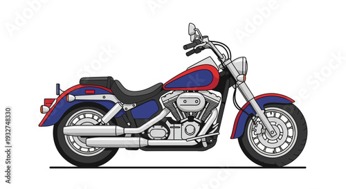 Classic Motorcycle Illustration
