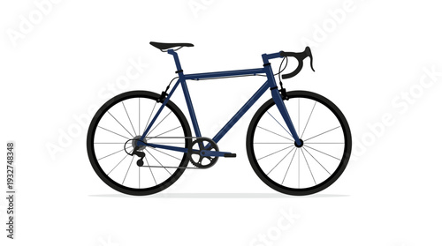 Dark Blue Road Bicycle