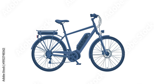 Electric Bicycle Illustration