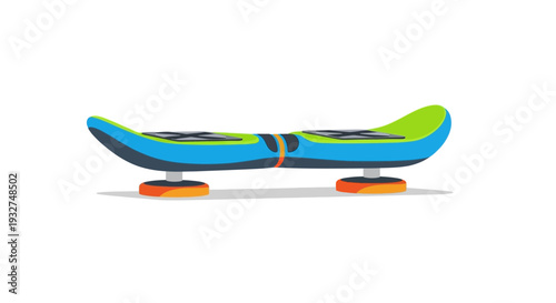 Modern Electric Hoverboard Scooter, Futuristic Personal Transport Device