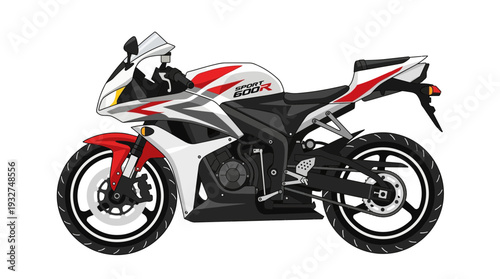 Modern Sportbike Motorcycle