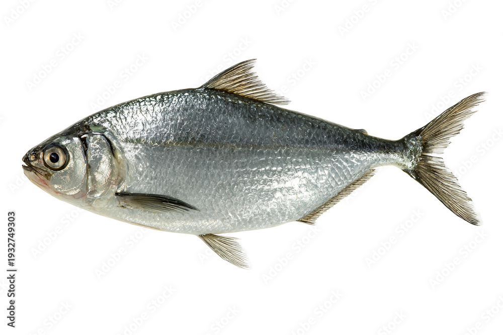 Obraz premium Cleaned and Fresh Hilsa Fish Isolated on Transparent Background