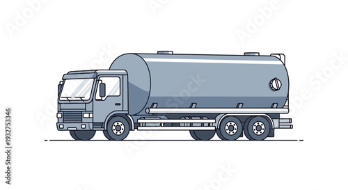 Tanker truck illustration