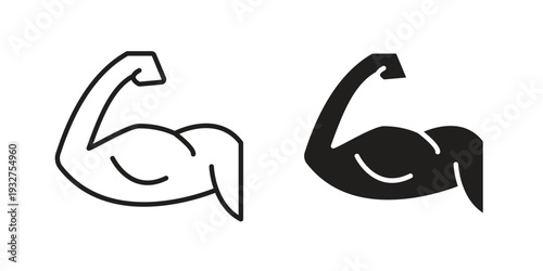 Arm icon Symbol for App and Web UI Design Vectors