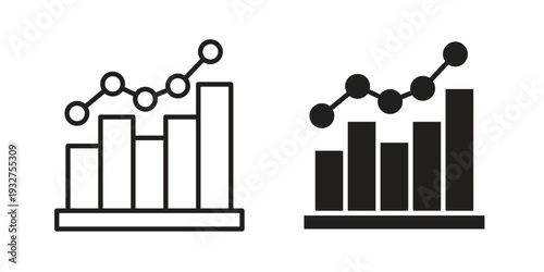 Benchmarking icon Symbol for App and Web UI Design Vectors
