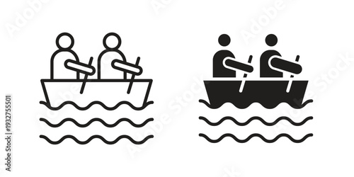 Boat race icon Symbol for App and Web UI Design Vectors