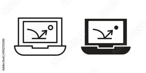 Bounce rate icon Symbol for App and Web UI Design Vectors