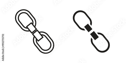 Broken link icon Symbol for App and Web UI Design Vectors