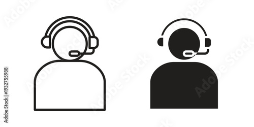 Callcenter icon Symbol for App and Web UI Design Vectors