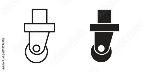 Cart trolley wheel icon Symbol for App and Web UI Design Vectors