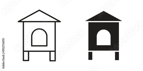 Chicken coop icon Symbol for App and Web UI Design Vectors