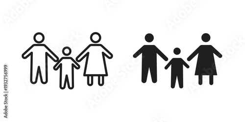 Child custody icon Symbol for App and Web UI Design Vectors