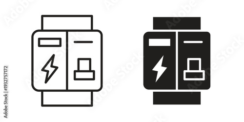 Circuit Breaker icon Symbol for App and Web UI Design Vectors