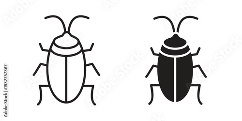 Cockroach icon Symbol for App and Web UI Design Vectors