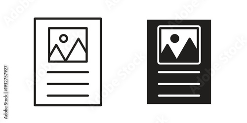 Content icon Symbol for App and Web UI Design Vectors