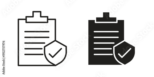 Contract coverage icon Symbol for App and Web UI Design Vectors
