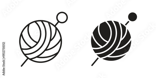 Crochet icon Symbol for App and Web UI Design Vectors