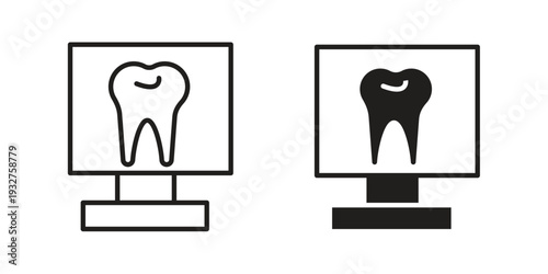 Dental X ray icon Symbol for App and Web UI Design Vectors