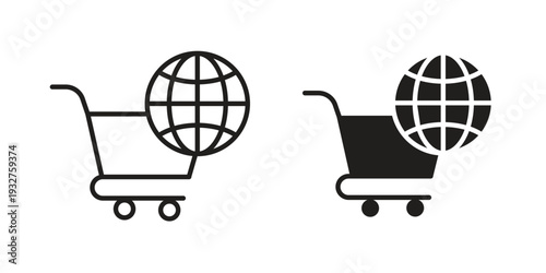E commerce platform icon Symbol for App and Web UI Design Vectors