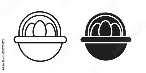 Easter eggs icon Symbol for App and Web UI Design Vectors