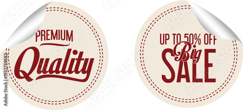 Premium quality sale stickers for marketing and advertising purposes