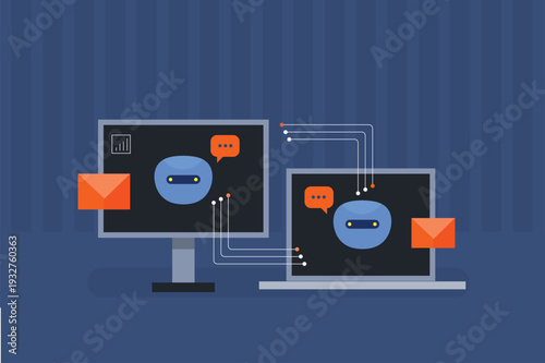 AI agents communicate with each other to handle customer support, business management and customer relationships by exchanging information through standard protocol