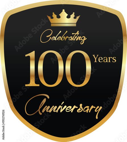 Celebrating a milestone 100 year anniversary with a gold crown