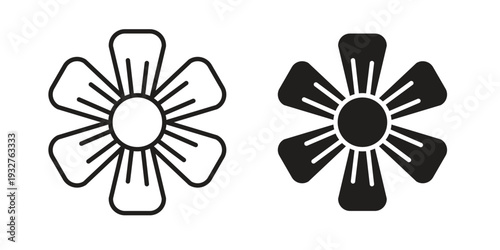 Hypericum icon Symbol for App and Web UI Design Vectors