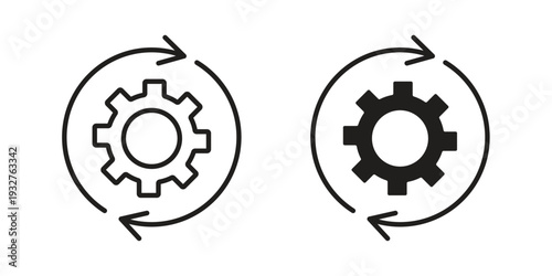 Implementation icon Symbol for App and Web UI Design Vectors